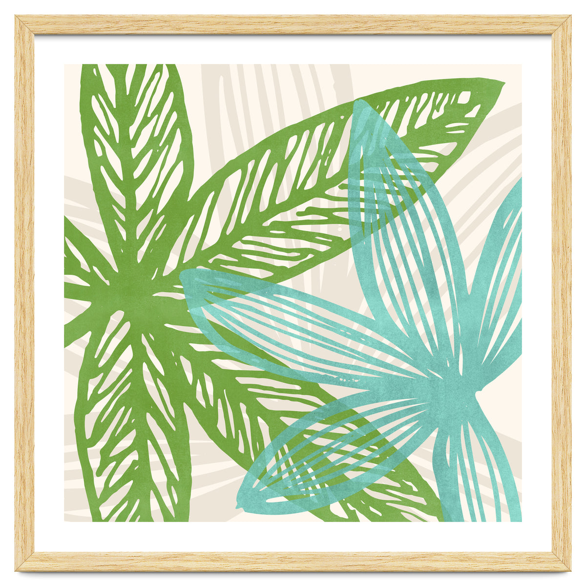 Abstract Coastal Flora