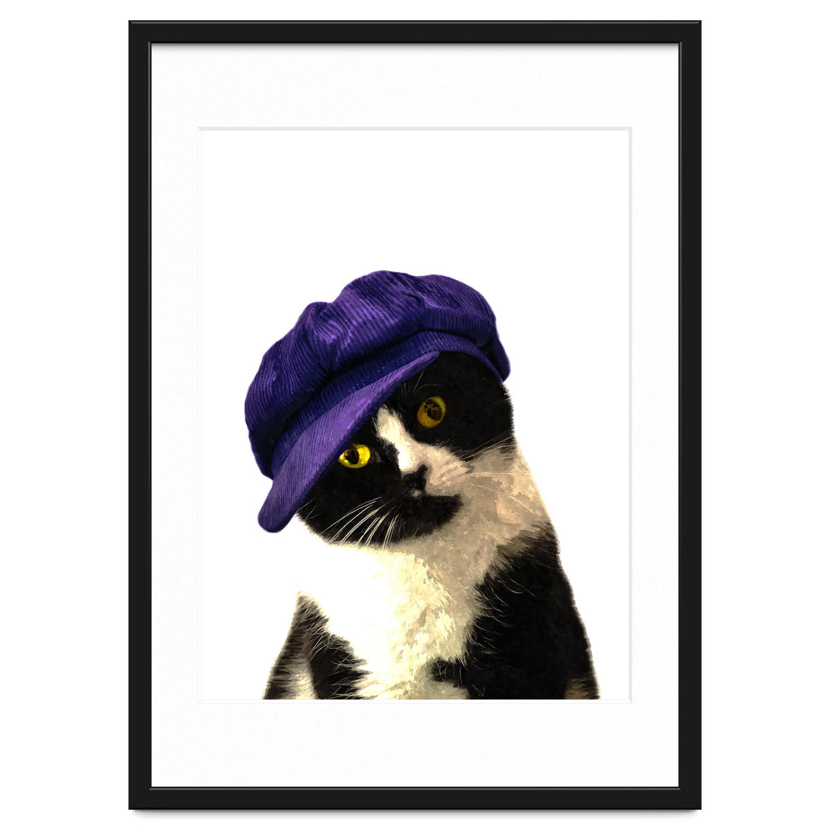 Cat Blue Hat