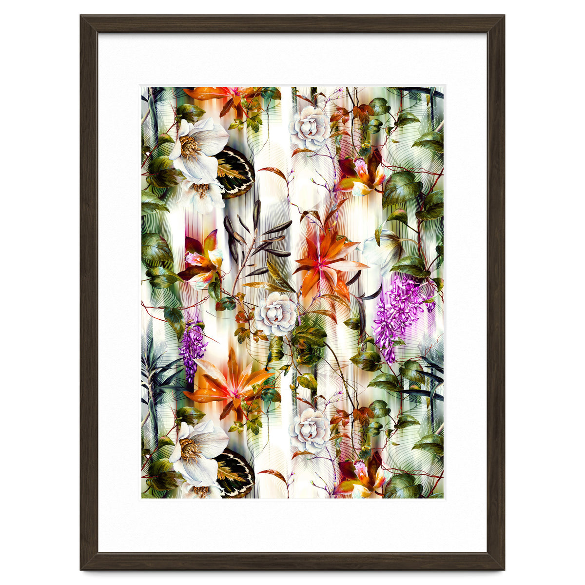 Abstract Motion Blur Floral