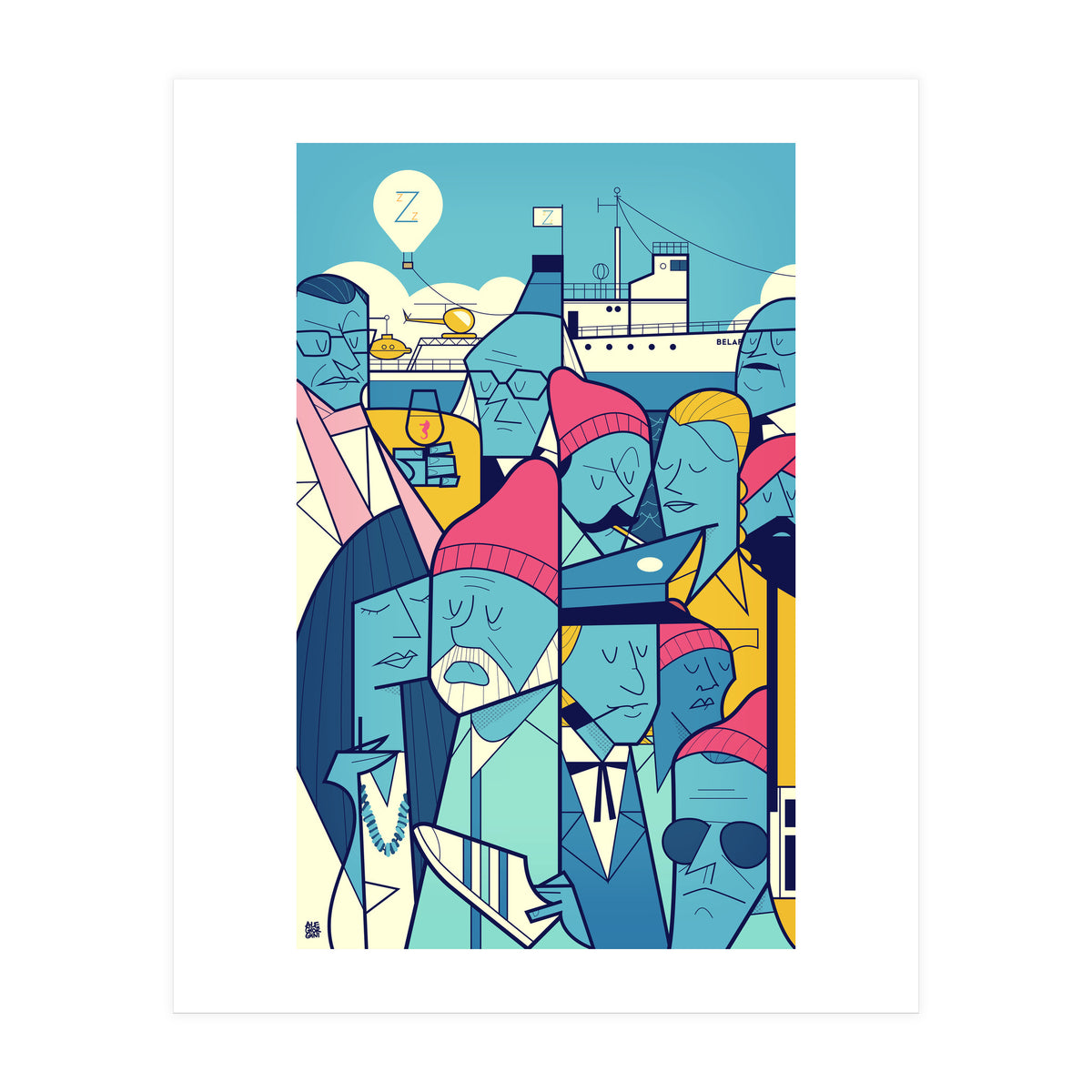 Acquatic Life With Steve Zissou (Print Only)