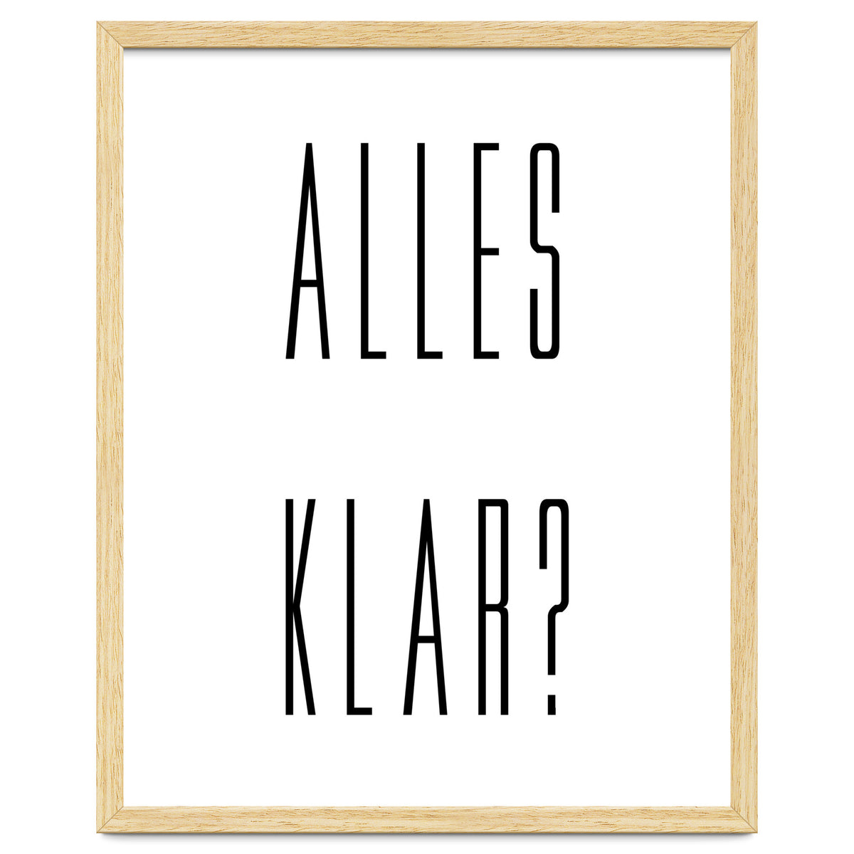 Alles Klar - German vocabulary!