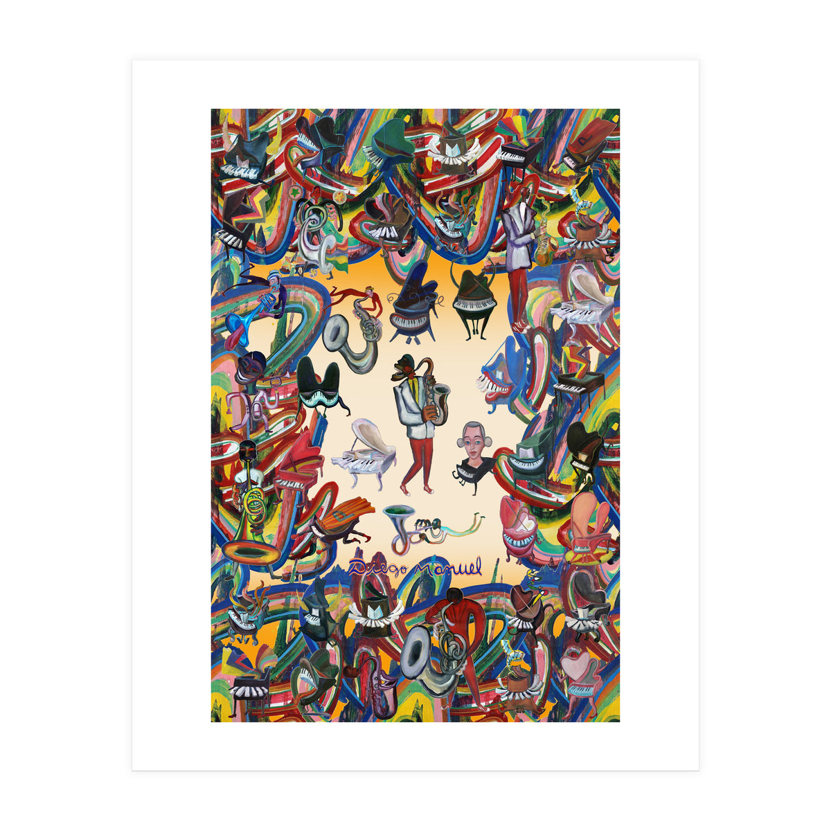 Pianos And Graffitis (Print Only)