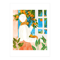 A Few Bad Oranges Is No Reason Not To Bring The Grove Home | Boho Botanical Garden Painting (Print Only)