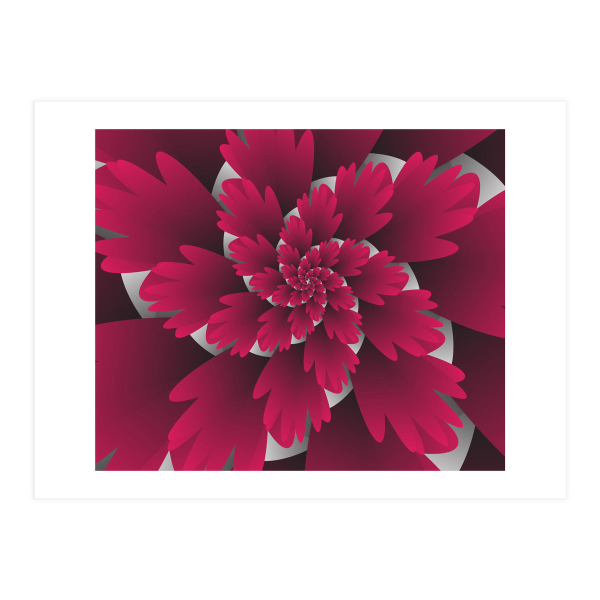 3D Pink Leaf Blooms (Print Only)