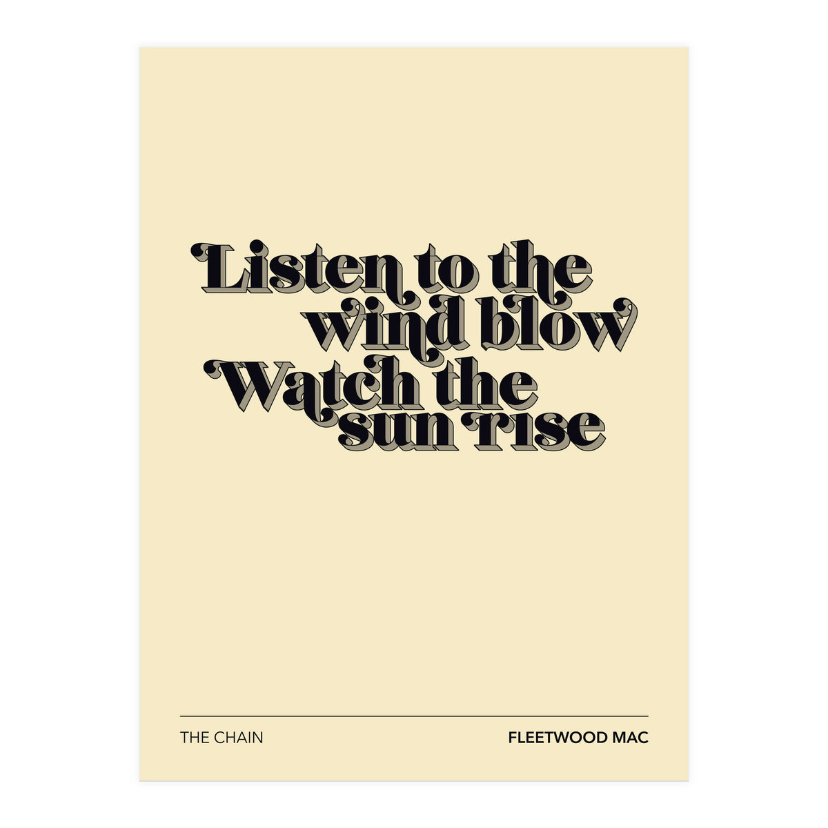 Fleetwood Mac - The Chain (Print Only)