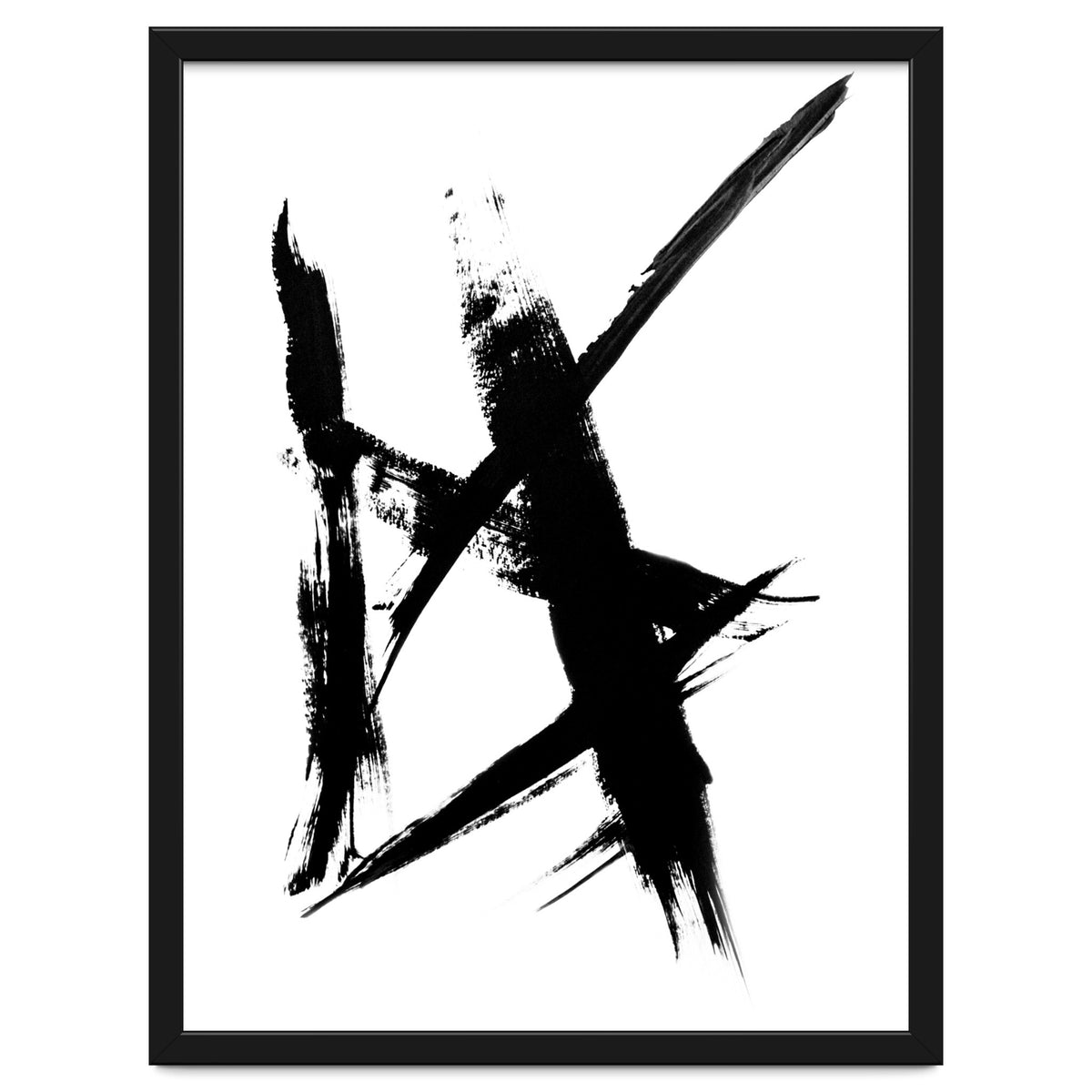 Abstract Brushstroke Print