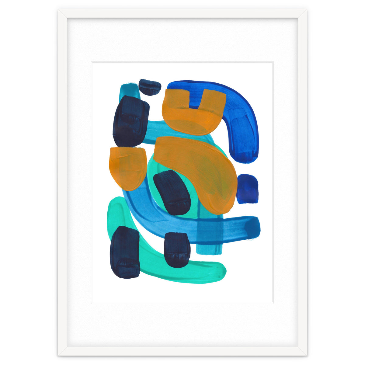 Marine Shapes Yellow Accent