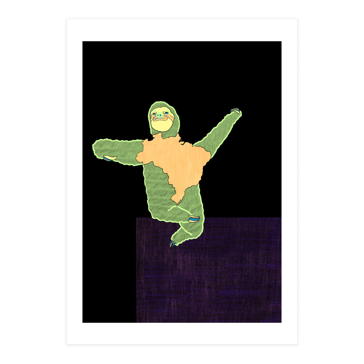 Brazilian Maned Sloth (Print Only)