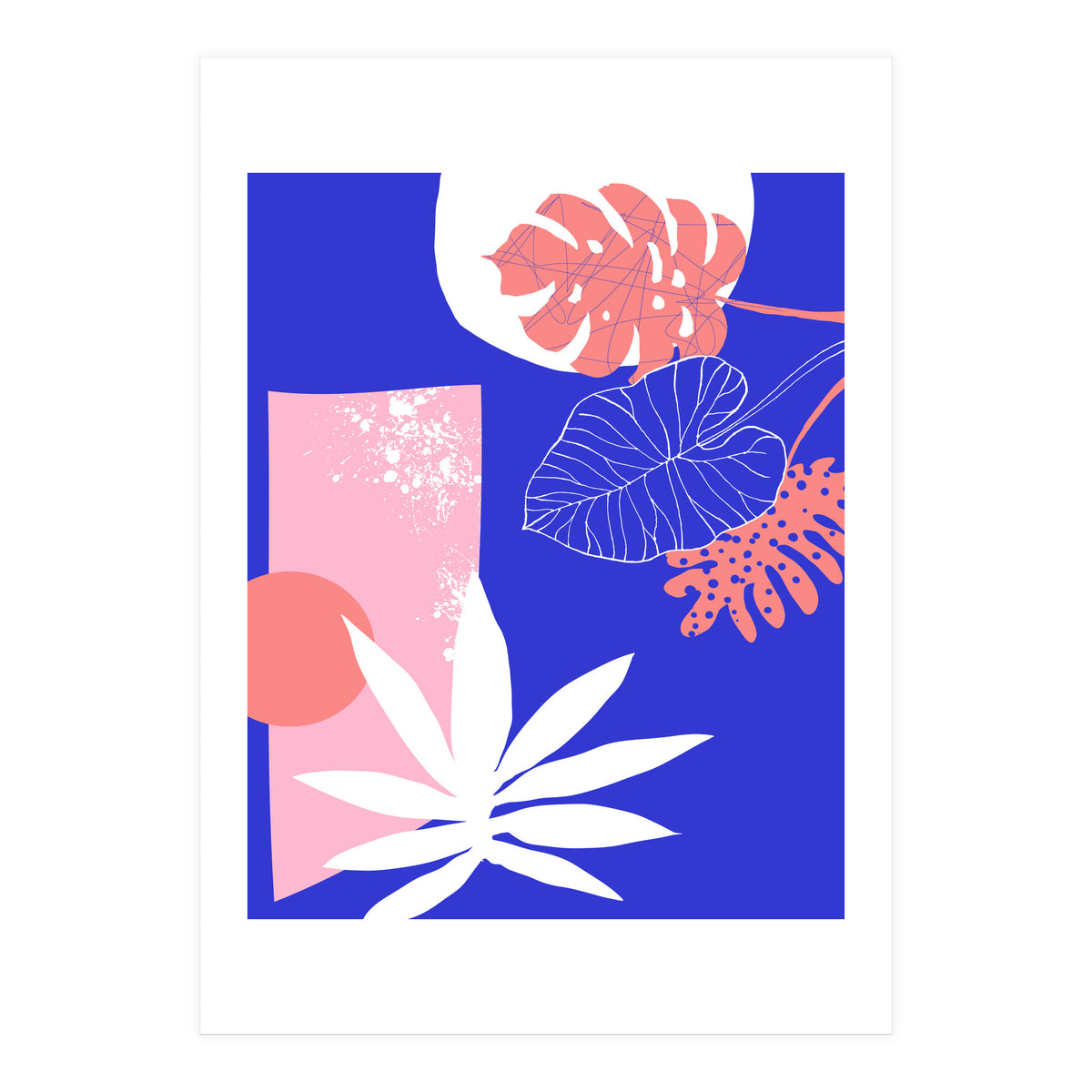 Pink And Blue (Print Only)