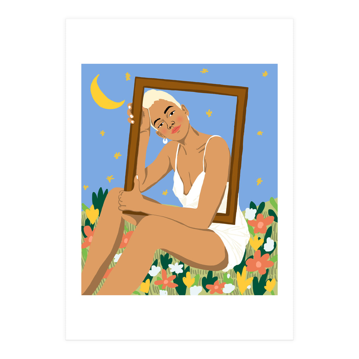 The Moon & Her Stars (Print Only)