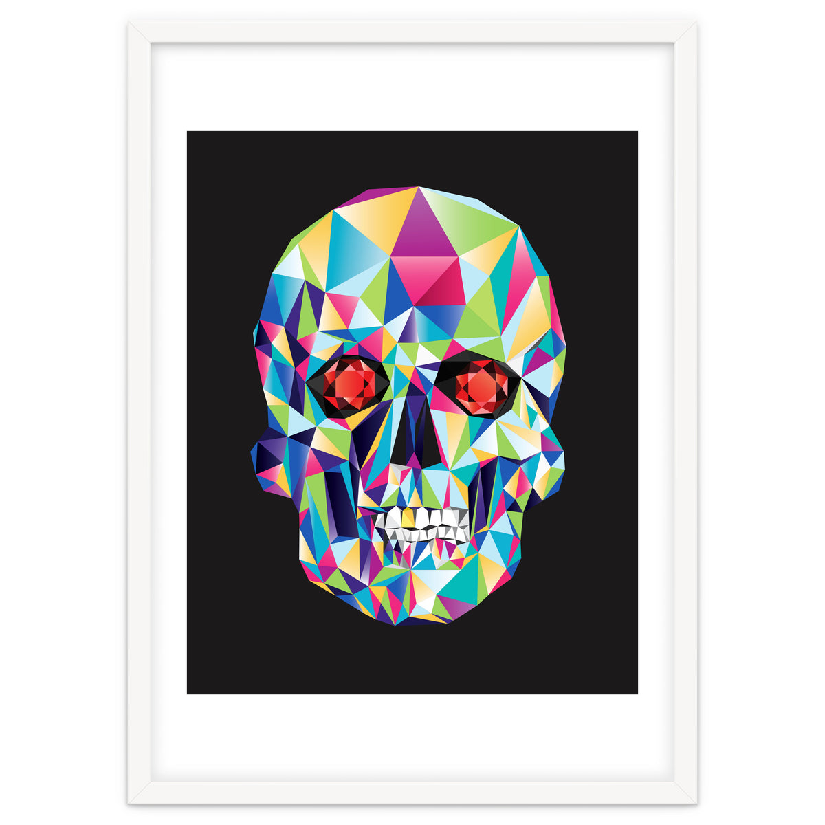 Geometric Candy Skull