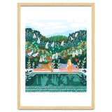 Chilling by the pool with my leopard Tropical Jungle Nature Wildlife Bohemian Morocco Travel thumbnail