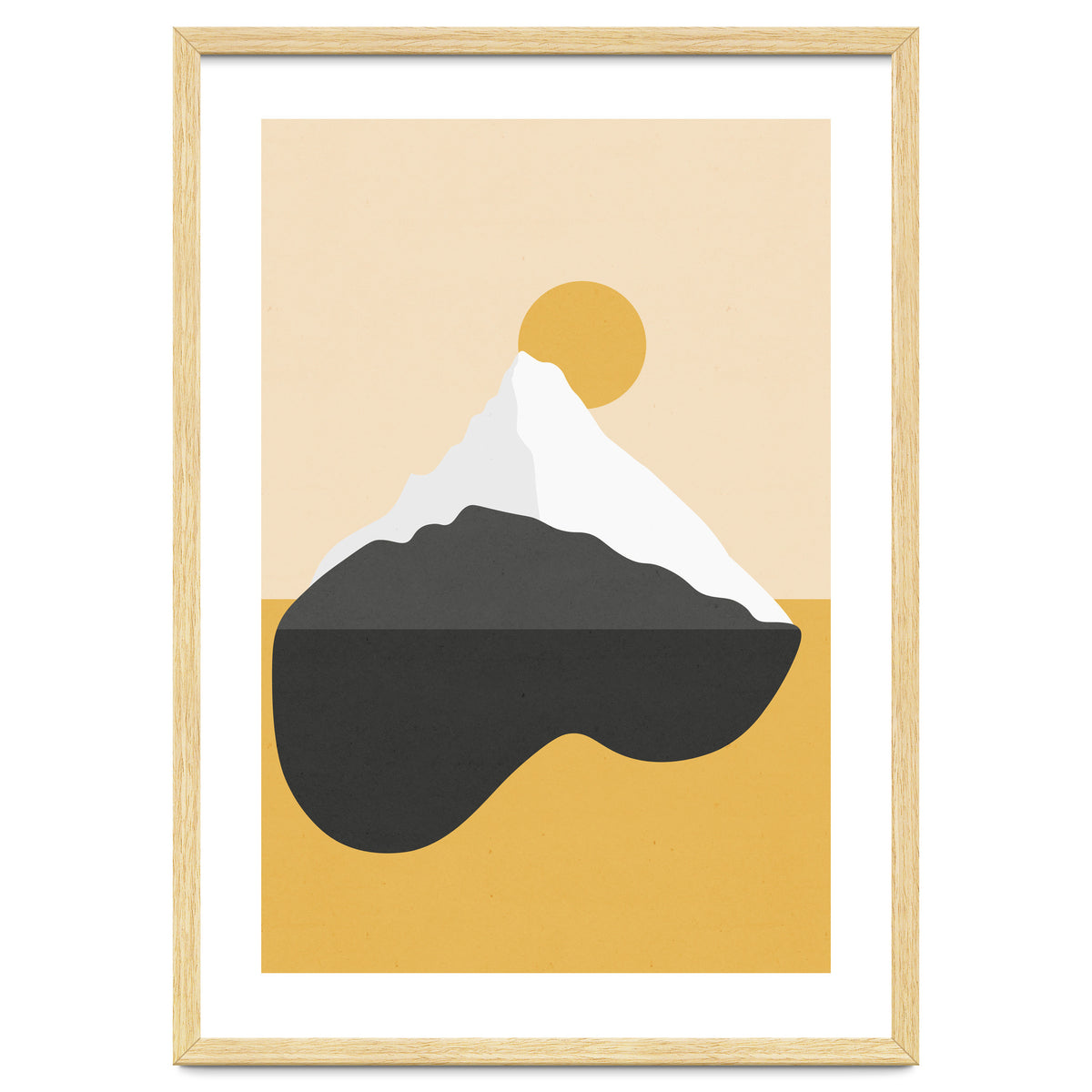 Abstract Mountain - Golden Desert
