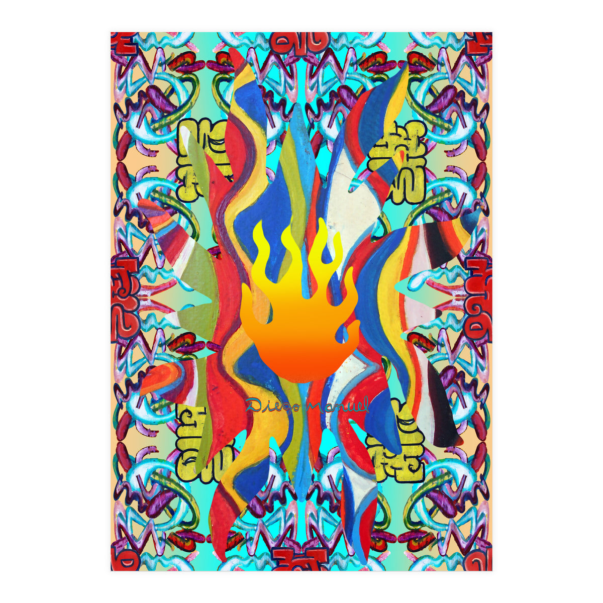 Fuego Y Graffiti 41 (Print Only)