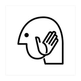 Head Hand_White (Print Only) thumbnail