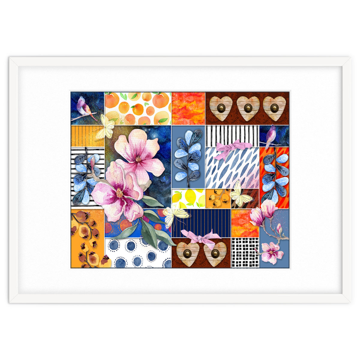 Romantic Floral Collage