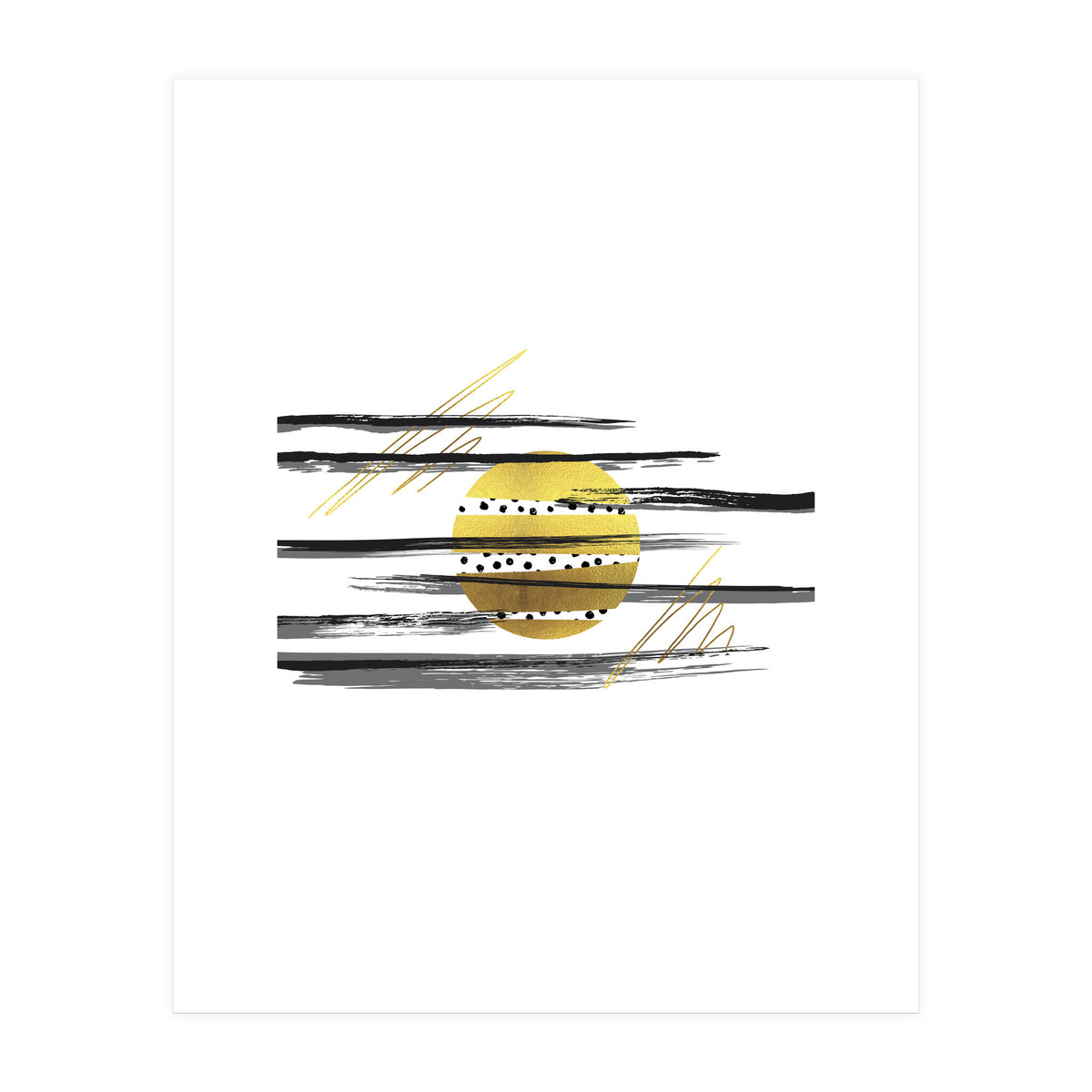 Deco Lines No. 3 – Full Moon (Print Only)