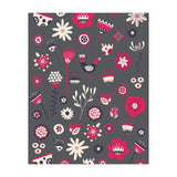 Spring Folk Floral Grey (Print Only) thumbnail
