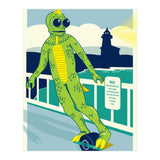 Sleezstak riding One Wheel (Print Only) thumbnail