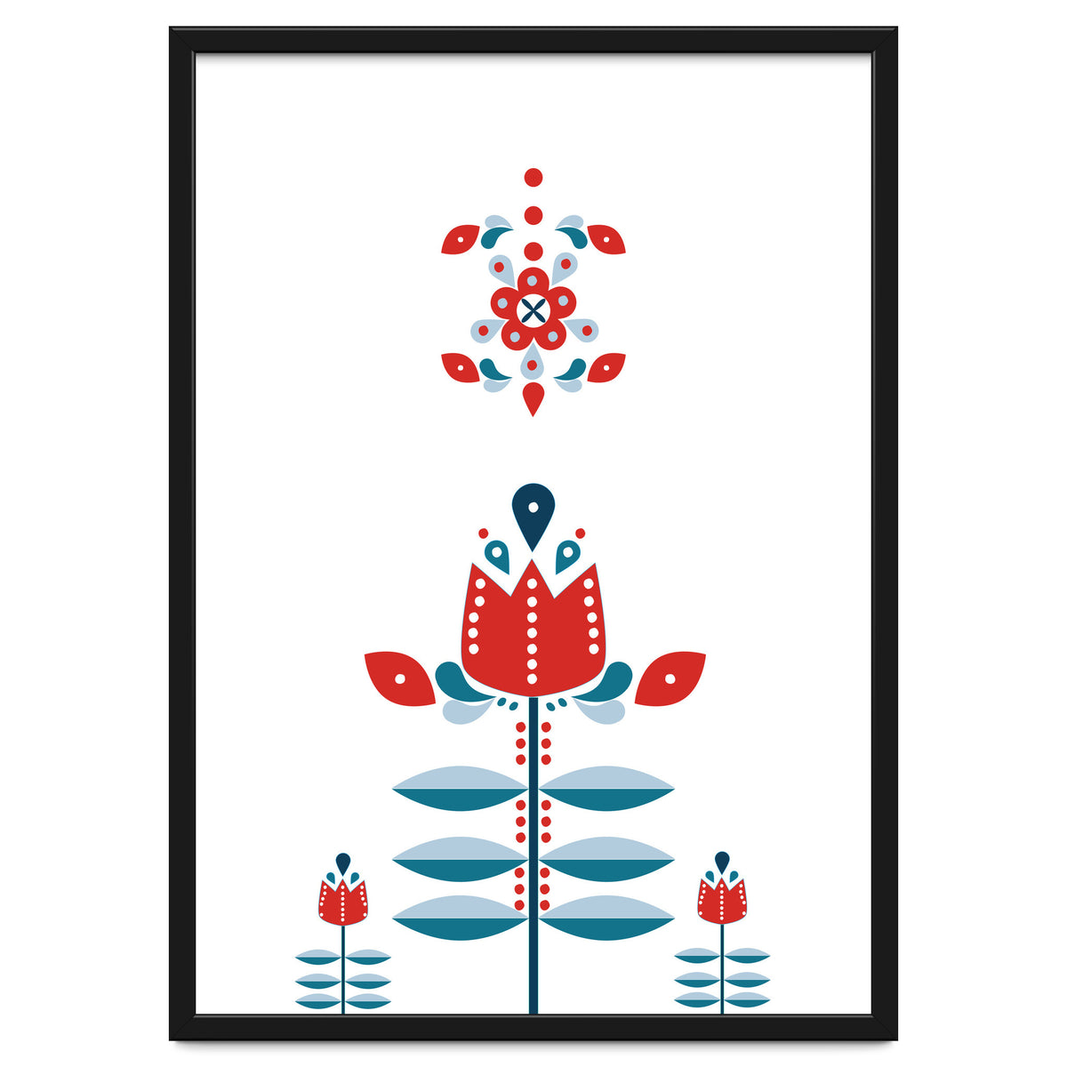 Scandinavian Folk Flowers