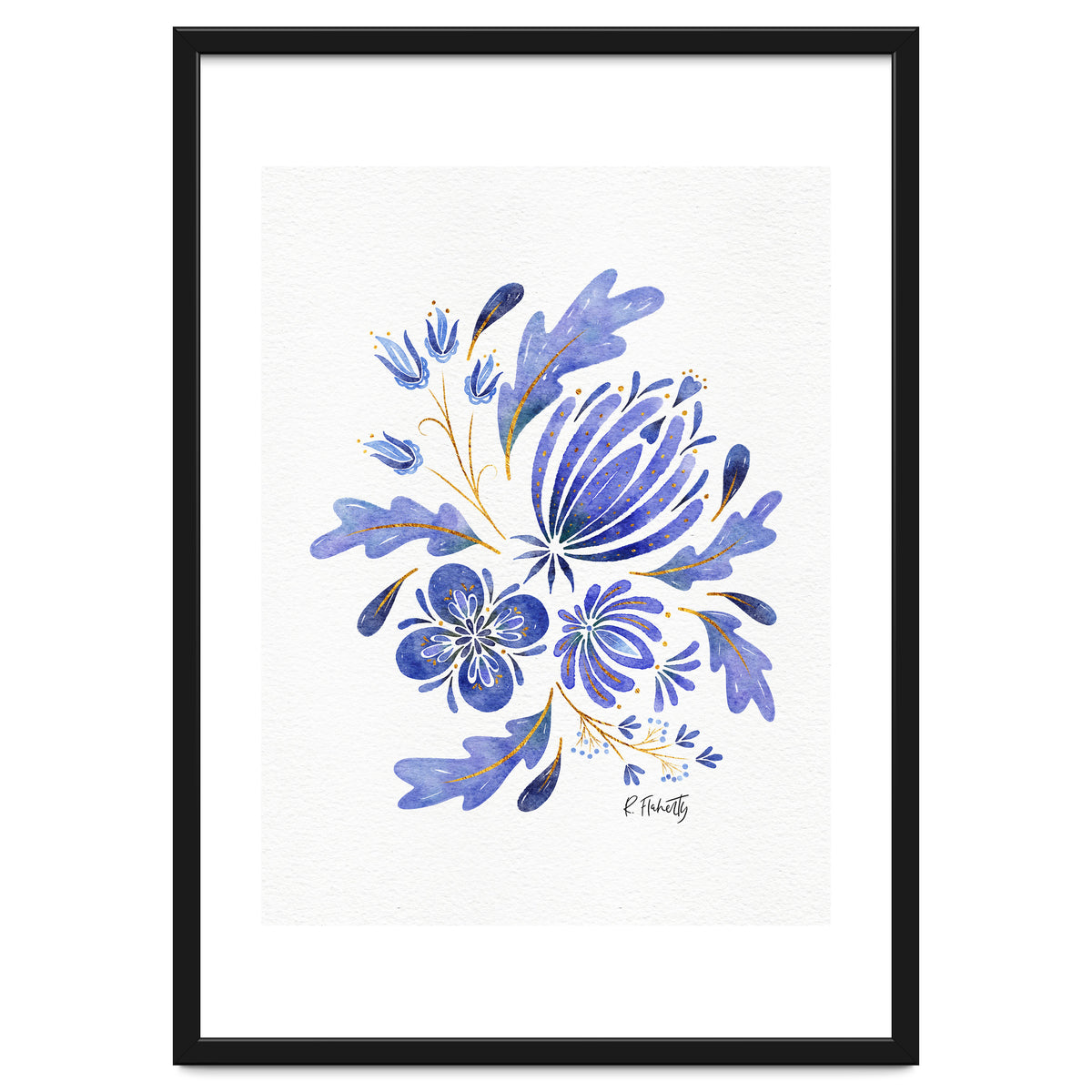 Protea Floral | Blue