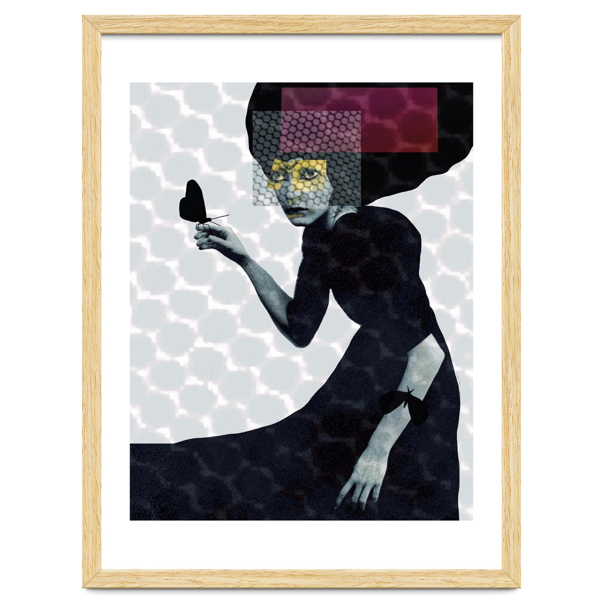 Girl and butterflies