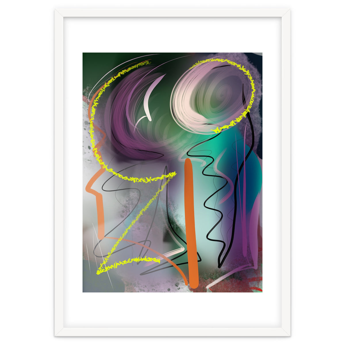 Purple With Glittering Yellow