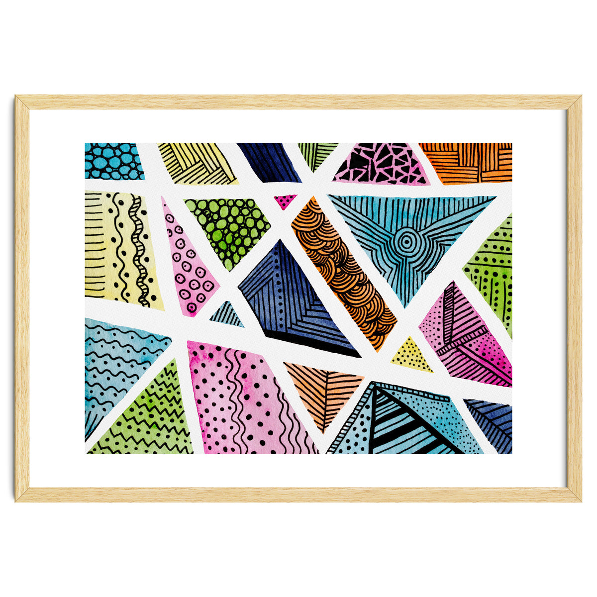 Geometric doodle pattern