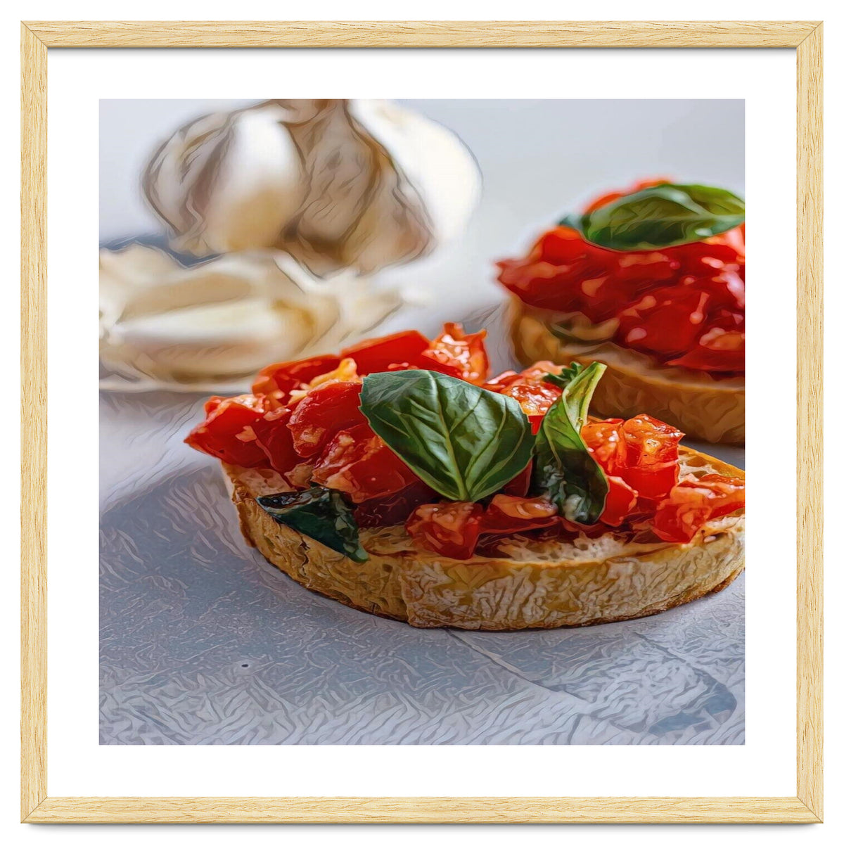 Beautiful Bruschetta Italian Food