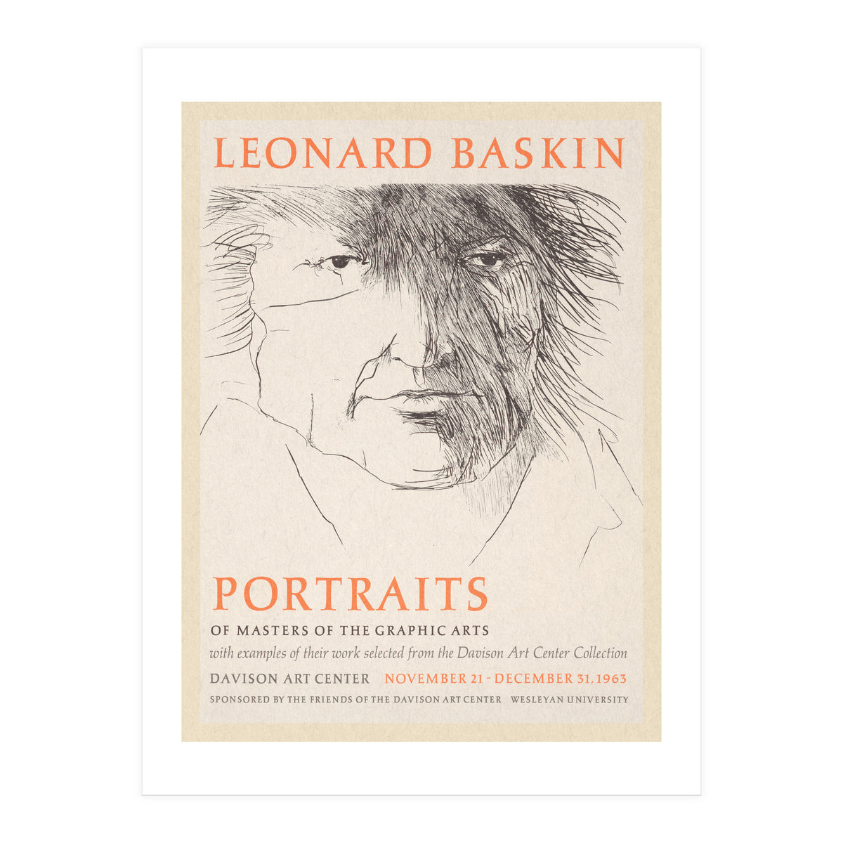 Leonard Baskin Portraits Exhibition (Print Only)
