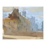 Old Town Warsaw. Watercolor painting. (Print Only) thumbnail