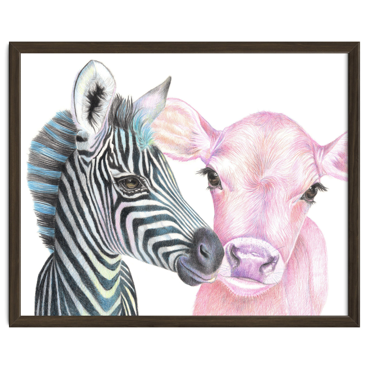 Zebra and Cow