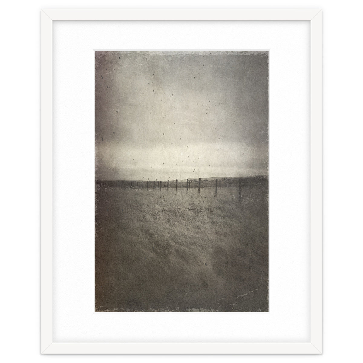 Bleak winter landscape of Saddleworth Moor