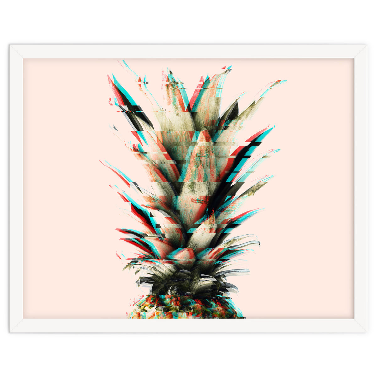 Glitch pineapple pink