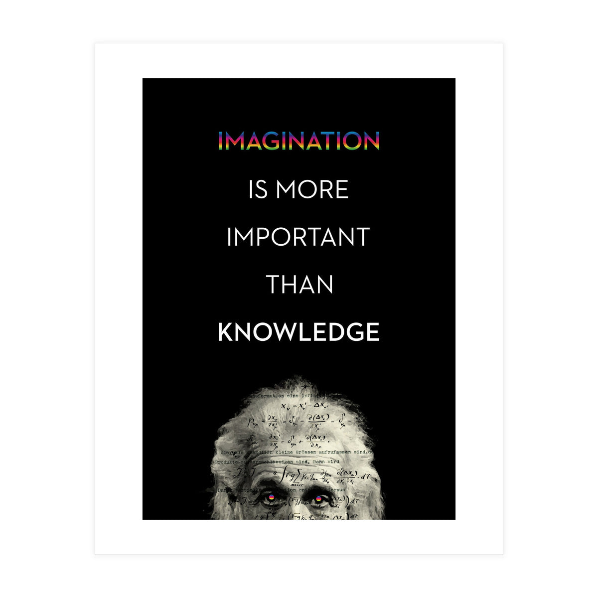 IMAGINATION BY ALBERT EINSTEIN (Print Only)