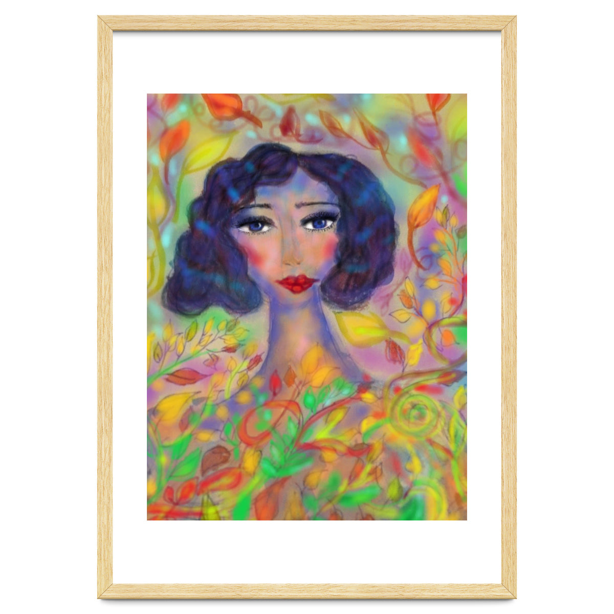 A GIRL IN AN ENCHANTED FOREST