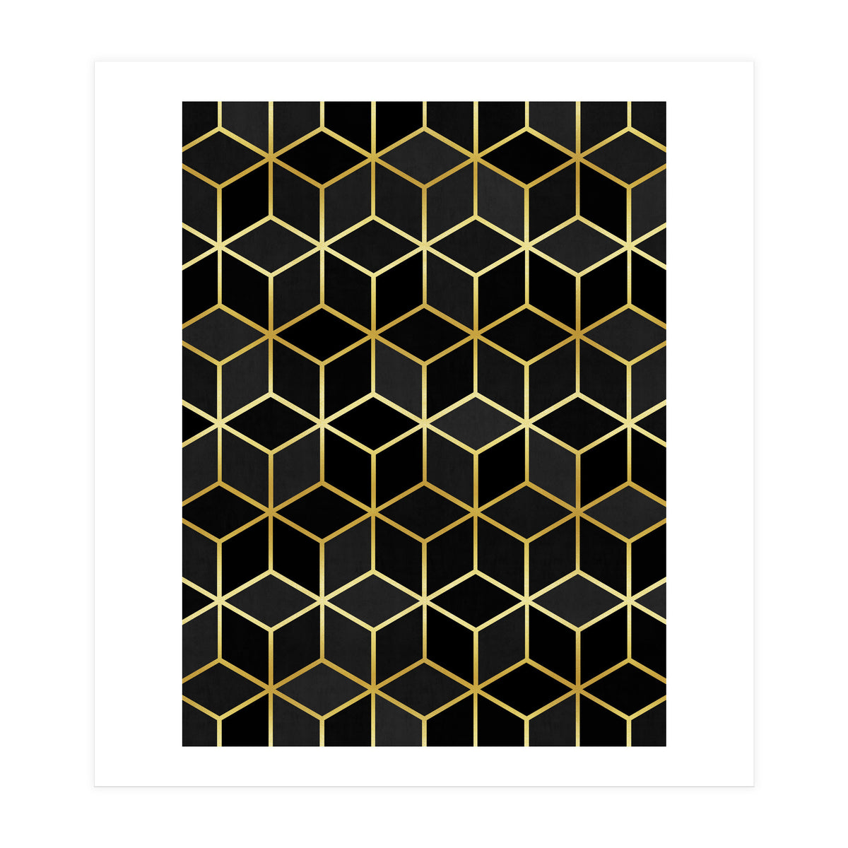 Colorful and golden pattern IV (Print Only)