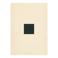 Minimal black square on beige (Print Only)