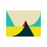 Geometric shapes No. 7 - yellow, turquoise, green & red (Print Only) thumbnail