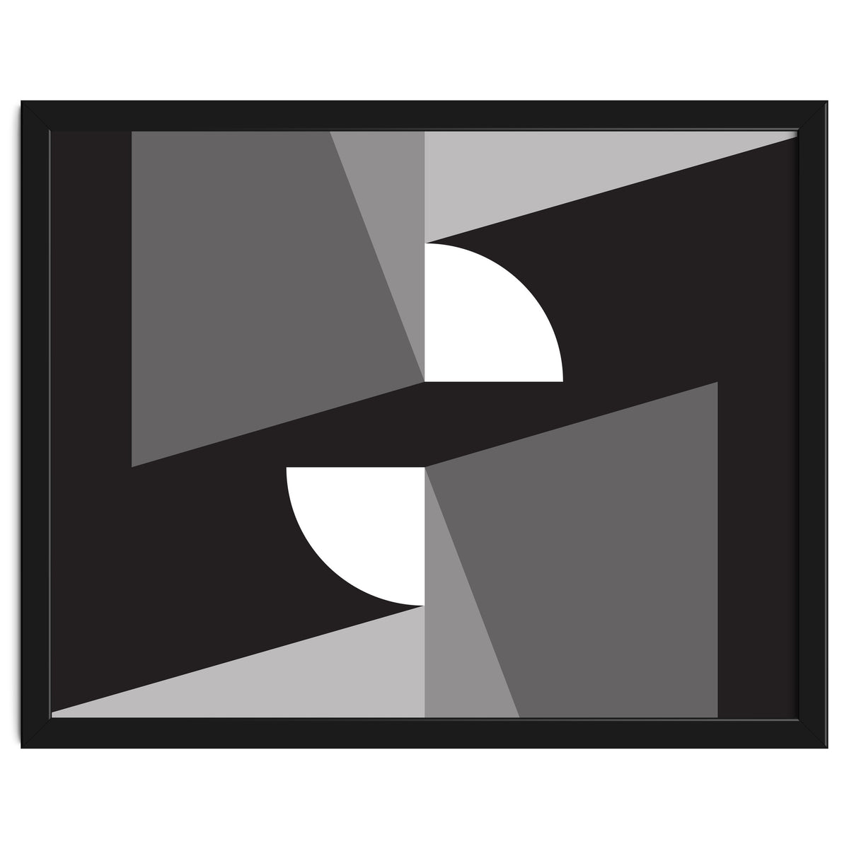 Geometric Shapes No. 11 - monochrome