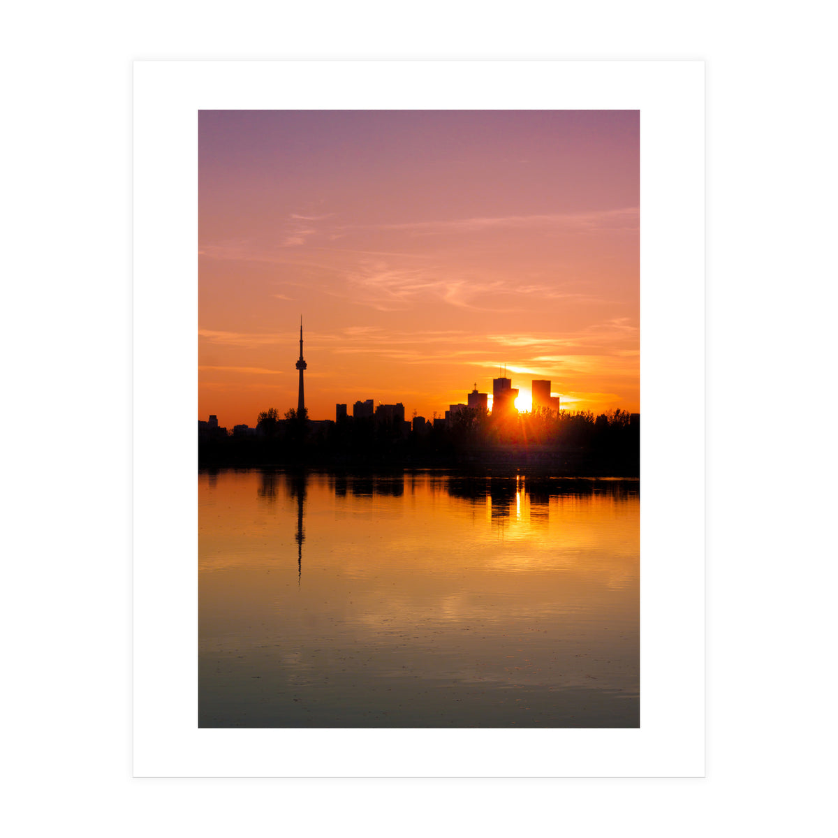 Leslie Street Spit Toronto Canada Sunset (Print Only)