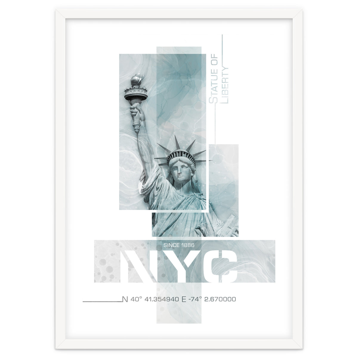 NYC Statue of Liberty | turquoise marble