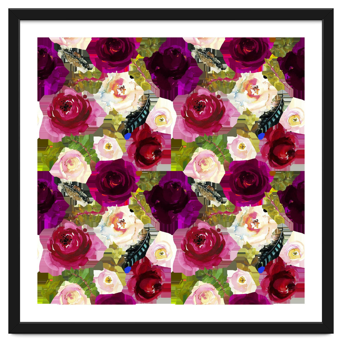 Water Colour Rose Pattern