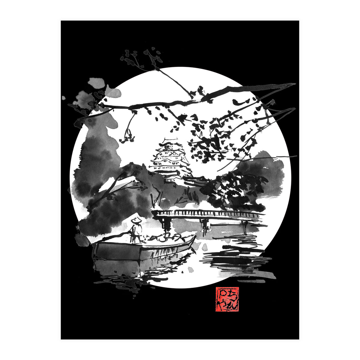 the bridge in white (Print Only)