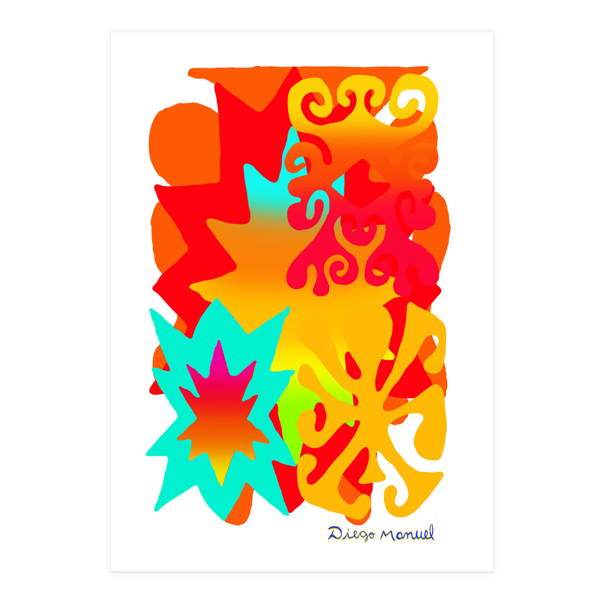 Pop Abstract Asimetrico 10 Copia (Print Only)