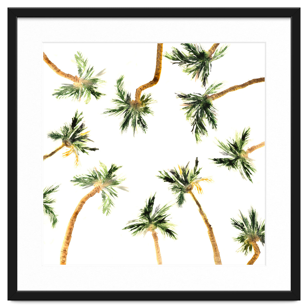 Under the coconut palms || watercolor