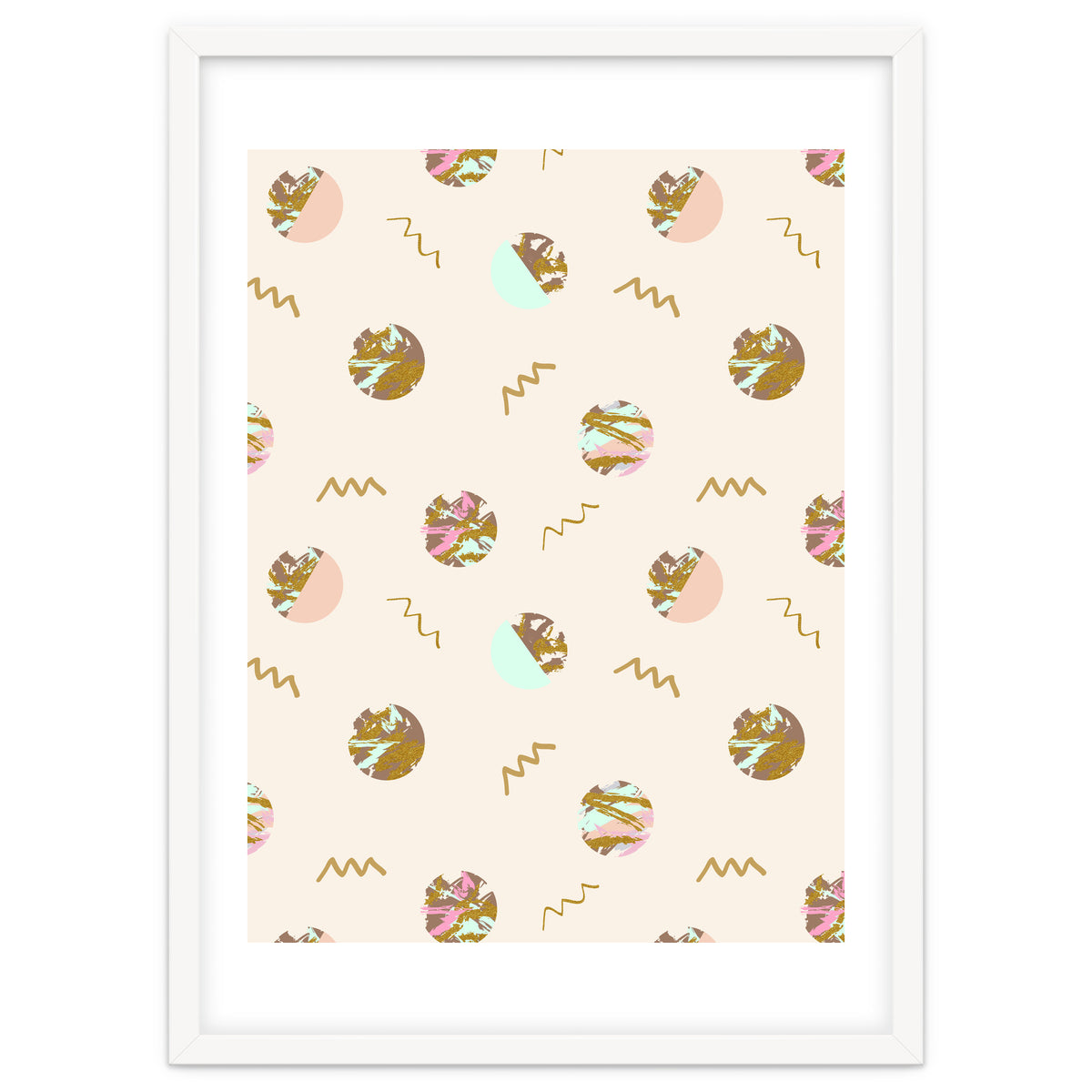 Abstract geometric vector painting