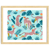 Cheetahs In The Grapefruit Grove, Tropical Jungle bohemian Wildlife, Tiger Wild Cat Nature Forest thumbnail