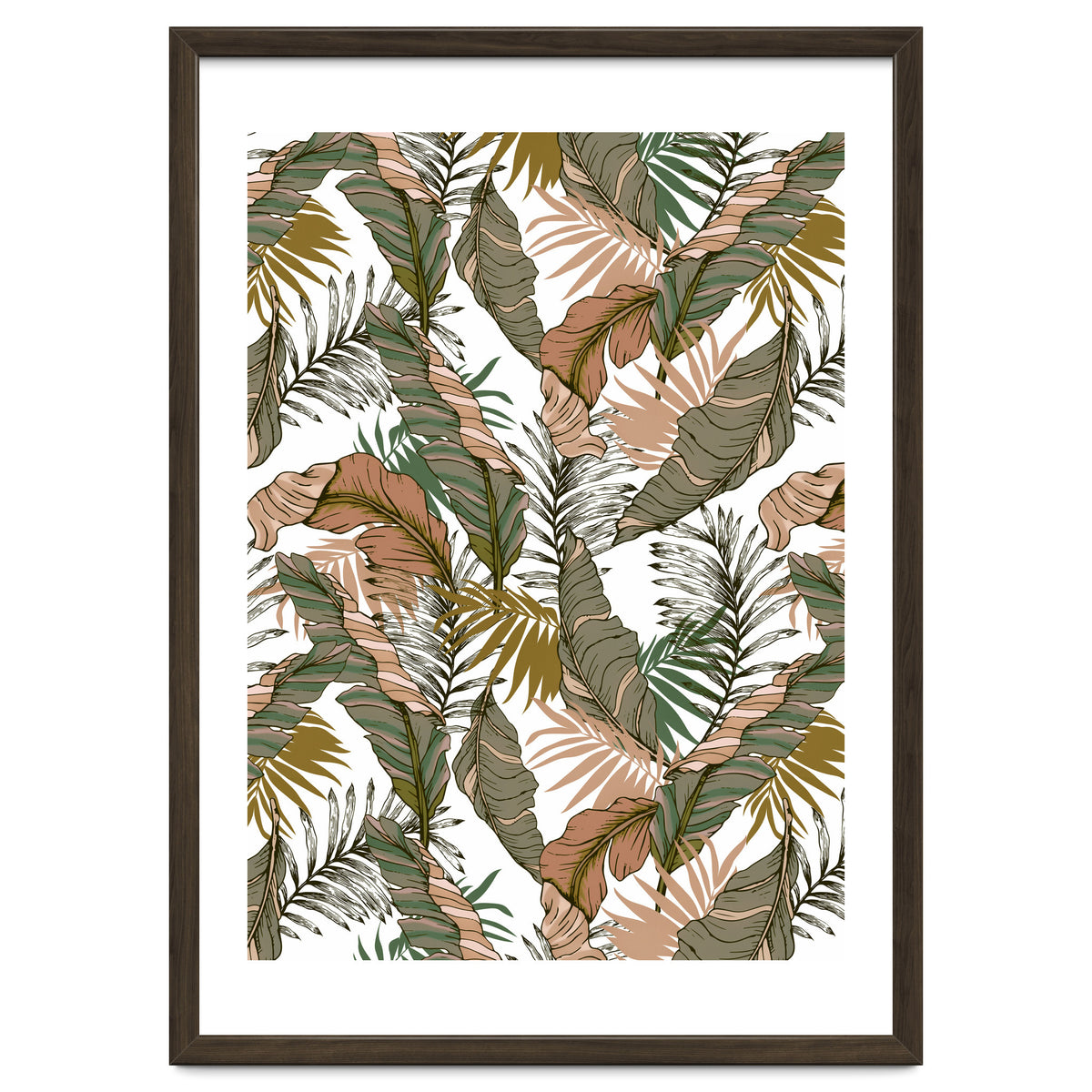 Drawing of wild tropical jungle I