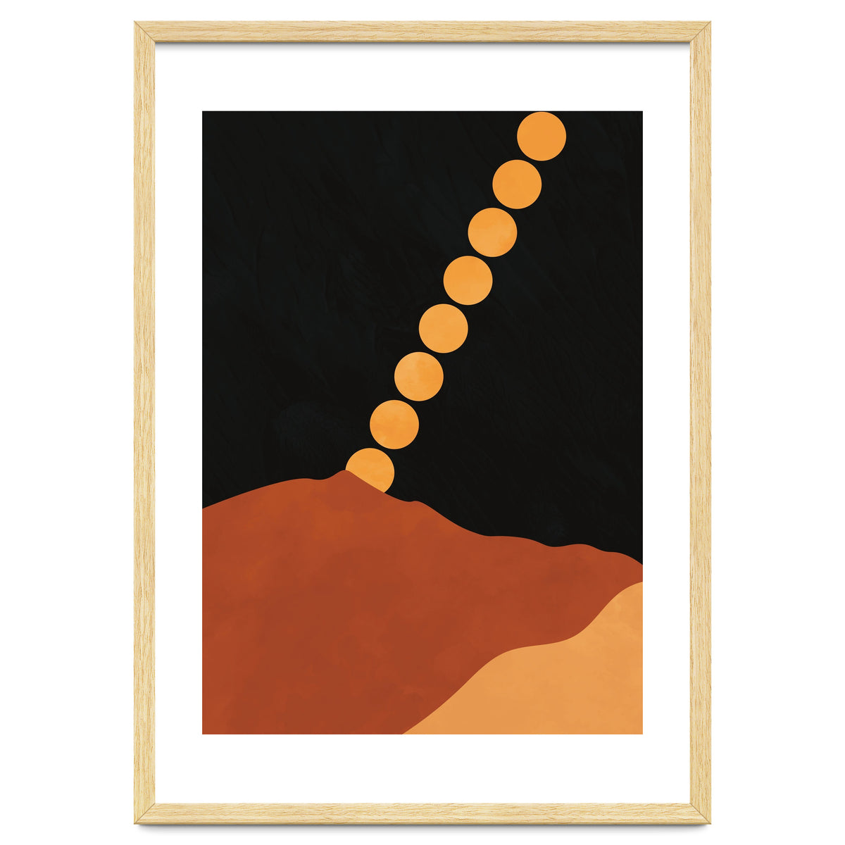 Mountain Hills Moon Earth Tones